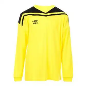 Decathlon Maillot jaune/noir enfant umbro play jsy ml offre