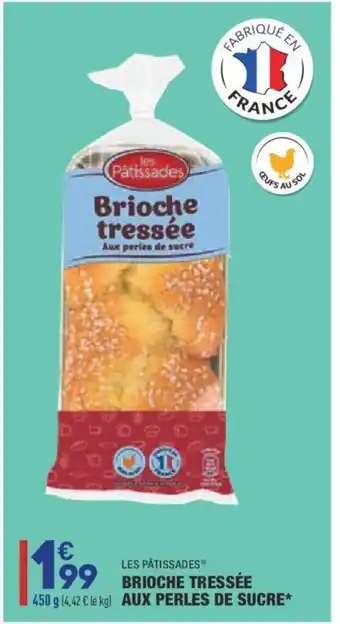 ALDI Brioche Tressée aux Perles de sucre offre