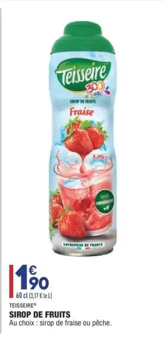 ALDI Sirop de Fruits offre