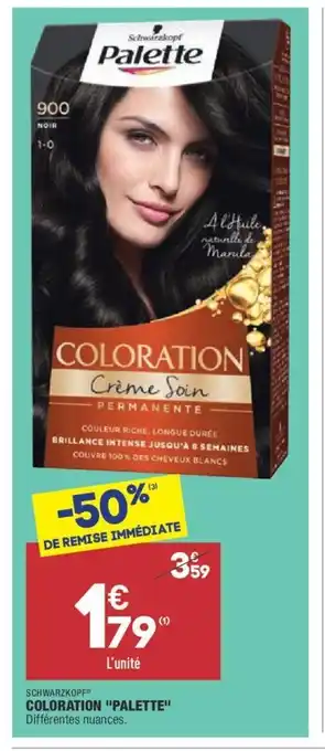 ALDI Coloration Palette offre