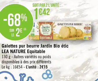 Géant Casino Galettes Pur Beurre Jardin Bio Etic Lea Nature Equitable offre
