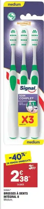 ALDI Brosses à Dents Intégral 8 offre