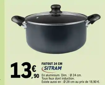 E.Leclerc Faitout 24 cm sitram offre