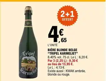 E.Leclerc Bière blonde belge offre
