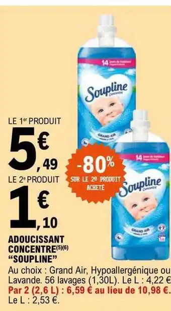 E.Leclerc Adoucissant concentré offre