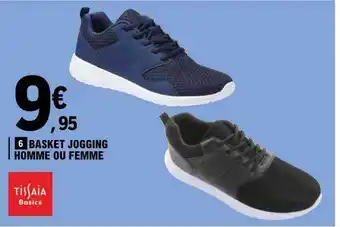 E.Leclerc Basket jogging homme ou femme tissaia basics offre