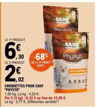 E.Leclerc Croquettes pour chat offre