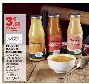 Super U Velouté maison malartre offre