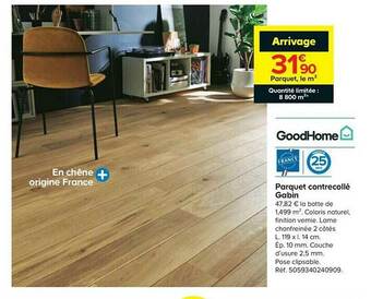 Castorama Parquet Contrecollé Gabin Goodhome offre
