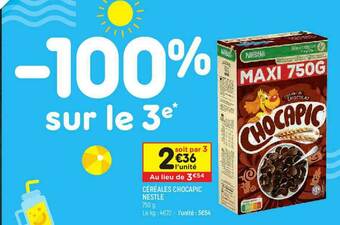 Leader Price Céréales Chocapic Nestlé offre