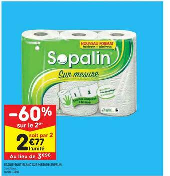 Essuie-tout Blanc Sur Mesure Sopalin