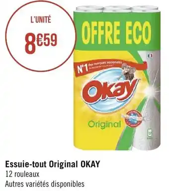 Géant Casino Essuie-Tout Original Okay offre