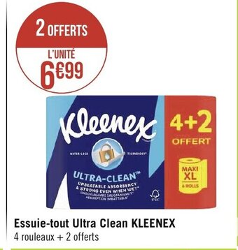 Géant Casino Essuie-Tout Ultra Clean Kleenex offre