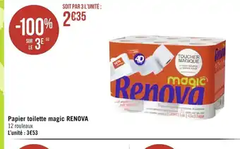 Géant Casino Papier Toilette Magic renova offre