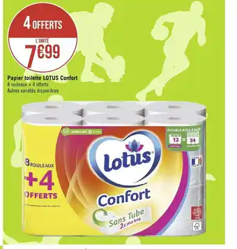 Géant Casino Papier Toilette Lotus Confort offre