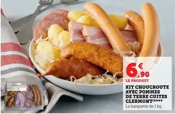 Super U Kit choucroute avec pommes de terre cuites clermont offre