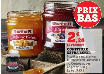 Super U Confiture extra beyer offre