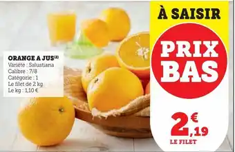 Super U Orange a jus offre