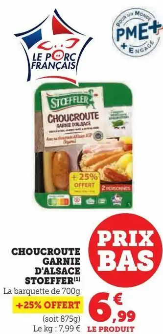 U Express Choucroute garnie d'alsace stoeffler offre