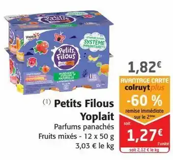 Colruyt Petits filous yoplais offre