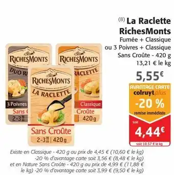 La raclette richesmonts