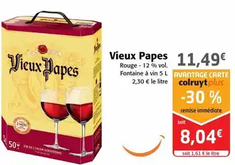 Colruyt Vieux papes offre