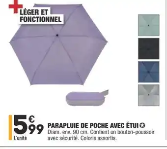 ALDI Parapluie de Poche Avec étui offre