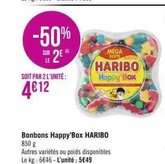 Bonbons happy'box haribo