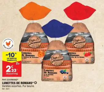 ALDI Lunettes de romans PAYS GOURMAND offre