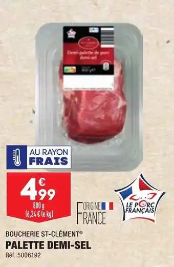 ALDI Palette demi-sel BOUCHERIE ST-CLÉMENT offre