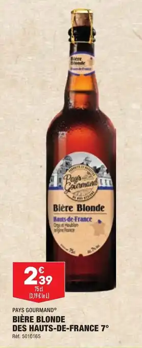 ALDI Bière blonde des hauts-de-france 7 offre