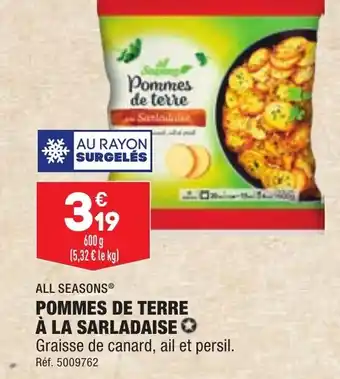 ALDI Pommes de terre à la sarladaise ALL SEASONS offre
