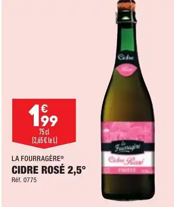 ALDI Cidre rosé 2,5 LA FOURRAGÈRE offre
