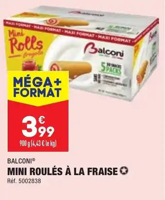 ALDI Mini roulés à la fraise offre