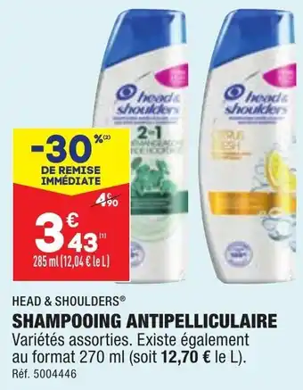 ALDI Shampooing antipelliculaire HEAD & SHOULDERS offre
