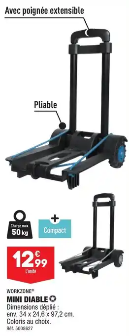 ALDI Mini diable WORKZONE offre