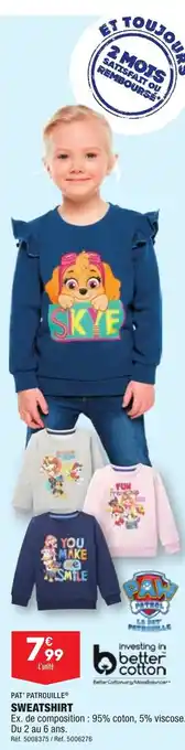 ALDI Sweatshirt PAT' PATROUILLE offre