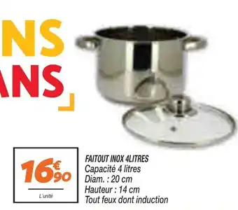 Netto Faitout inox 4litres offre