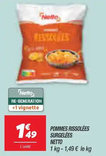 Netto Pommes rissolées surgelées NETTO offre