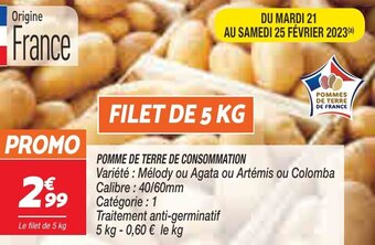 Netto Pomme de terre de consommation offre