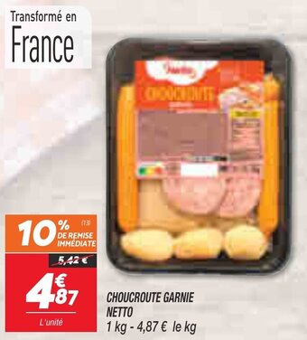 Netto Choucroute garnie NETTO offre