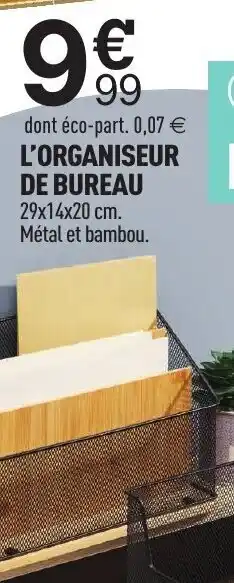 Centrakor L'organiseur de bureau offre