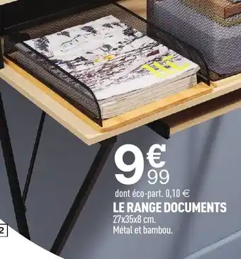 Centrakor Le range documents offre