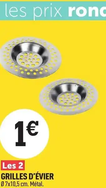 Grilles d'évier