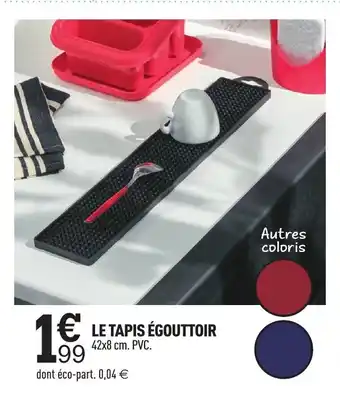 Centrakor Le tapis égouttoir offre