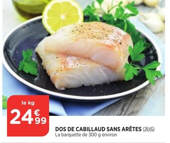 Bi1 Dos de Cabillaud Sans Arêtes offre
