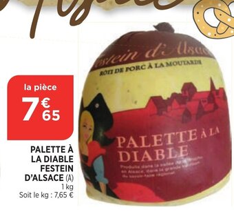 Bi1 Palette à la Diable Festein D'Alsace offre