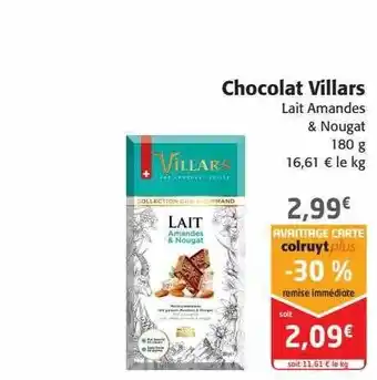 Colruyt Chocolat villars offre