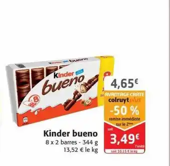 Colruyt Kinder bueno offre
