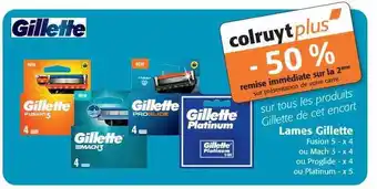 Lames gillette